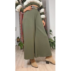 Pantalón Vestir Ancho con...