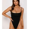 Body de tirantes negro.